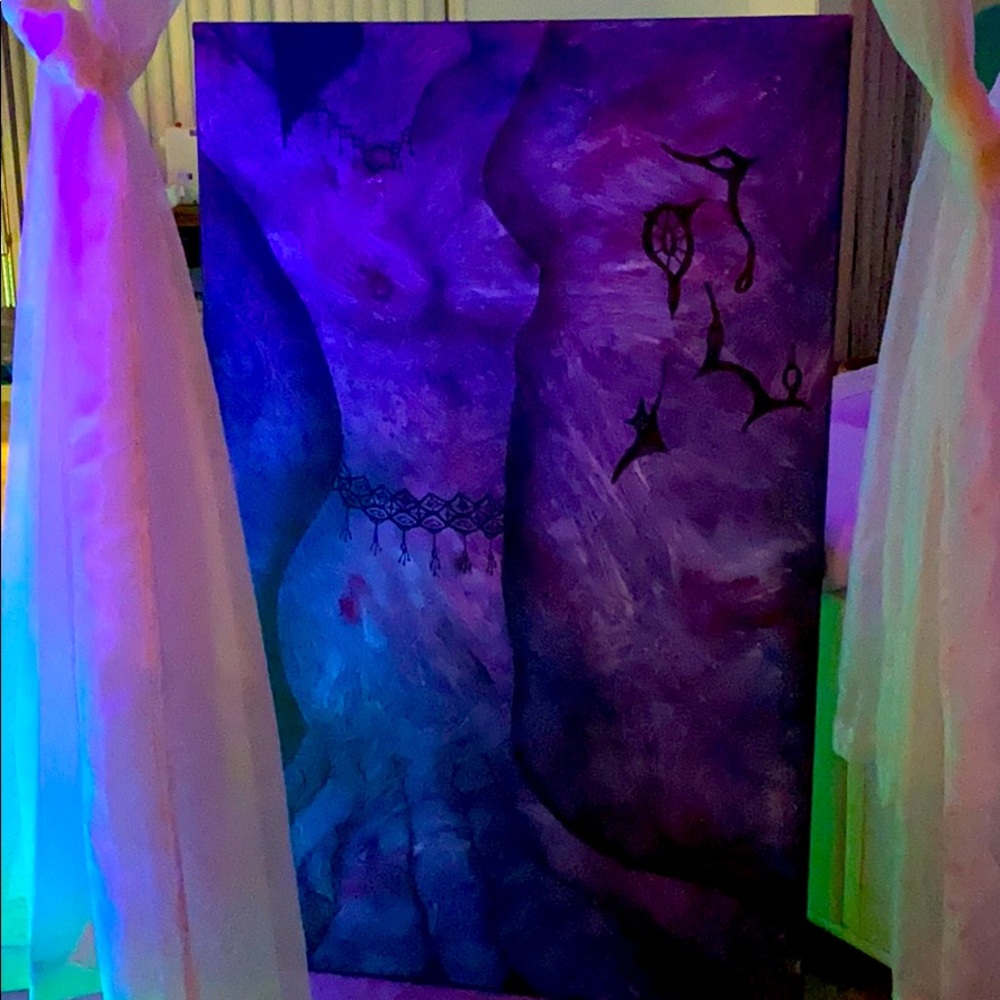 Fifty five in. X thirty five in. Mystic Dancer art